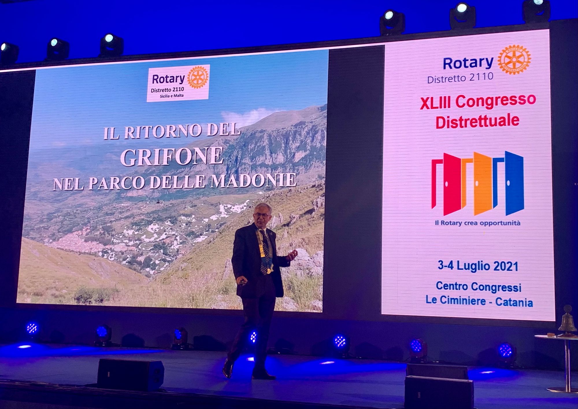 Il Rotary riporta il grifone nel Parco delle Madonie