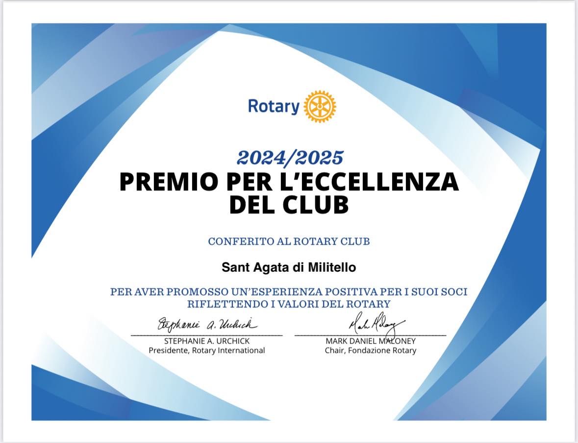 Premio per l’Eccellenza del Club 2024/25
