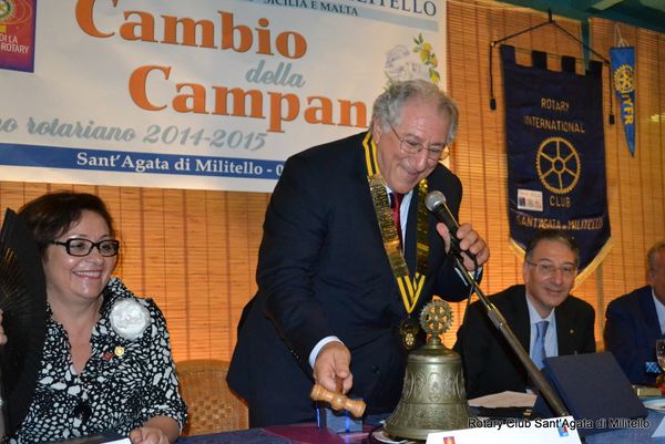 Passaggio della Campana 2014 Rotary Club Sant'Agata di Militello